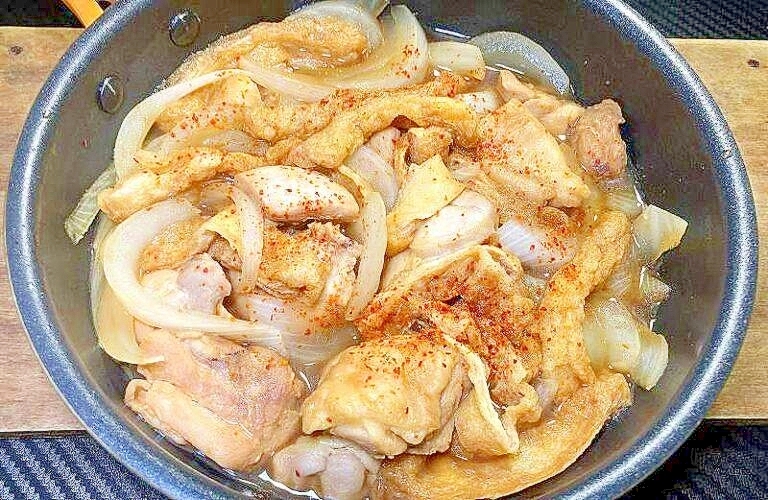 【素朴飯】鶏肉と油揚げの炒め煮