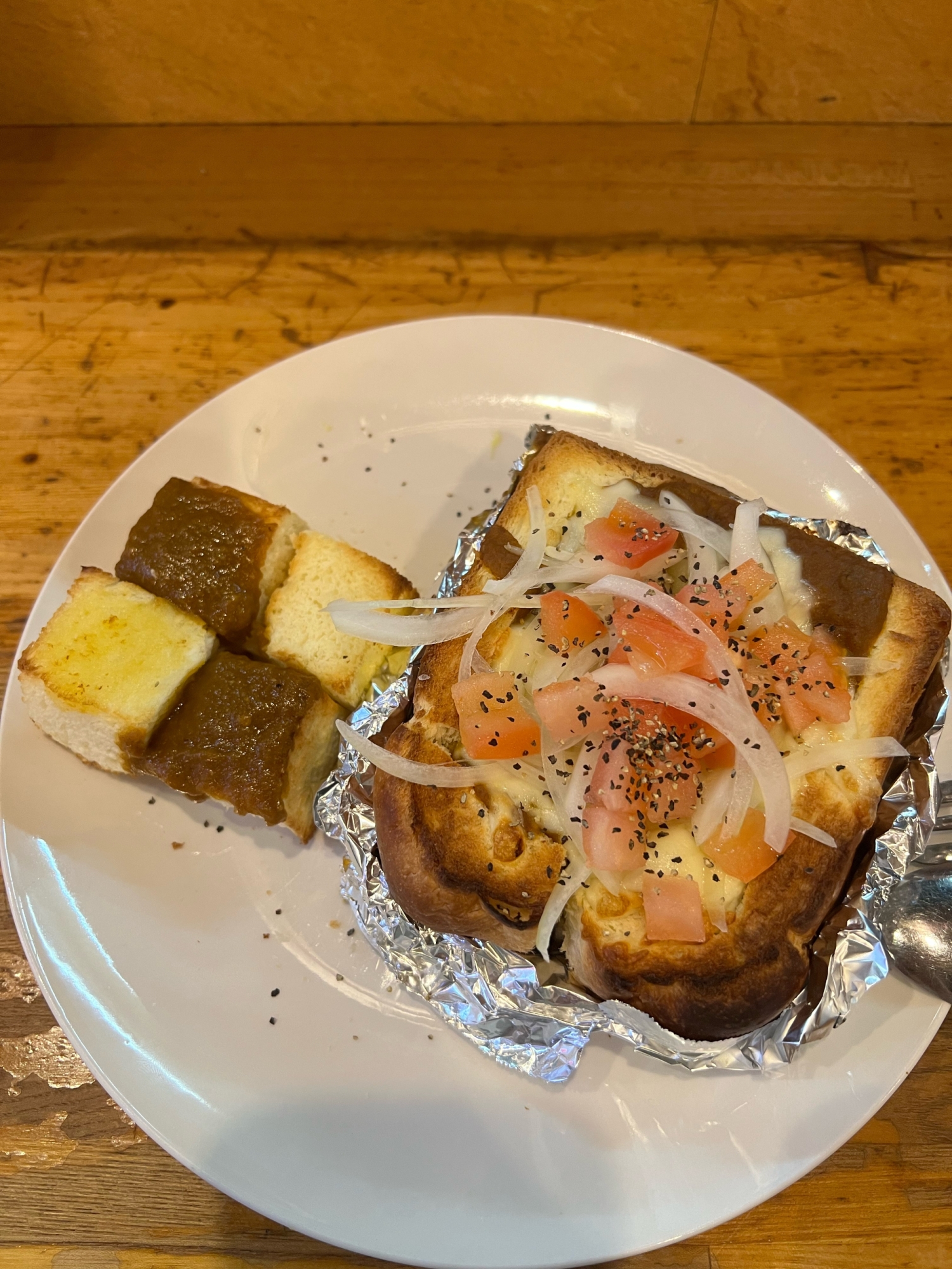 〜カフェ風〜カレーフォンデュトースト