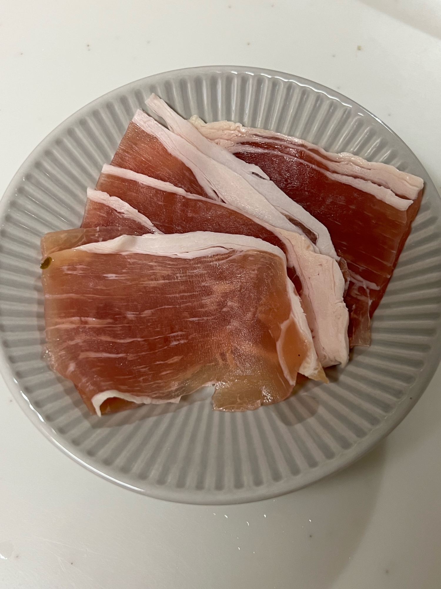 おつまみに♪生ハムの昆布じめ