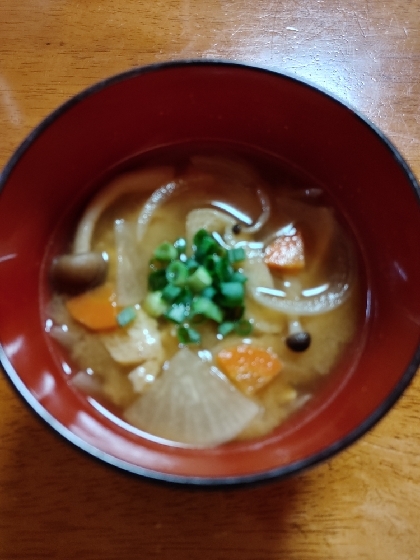 野菜ときのこ♪健康お味噌汁✧˖°