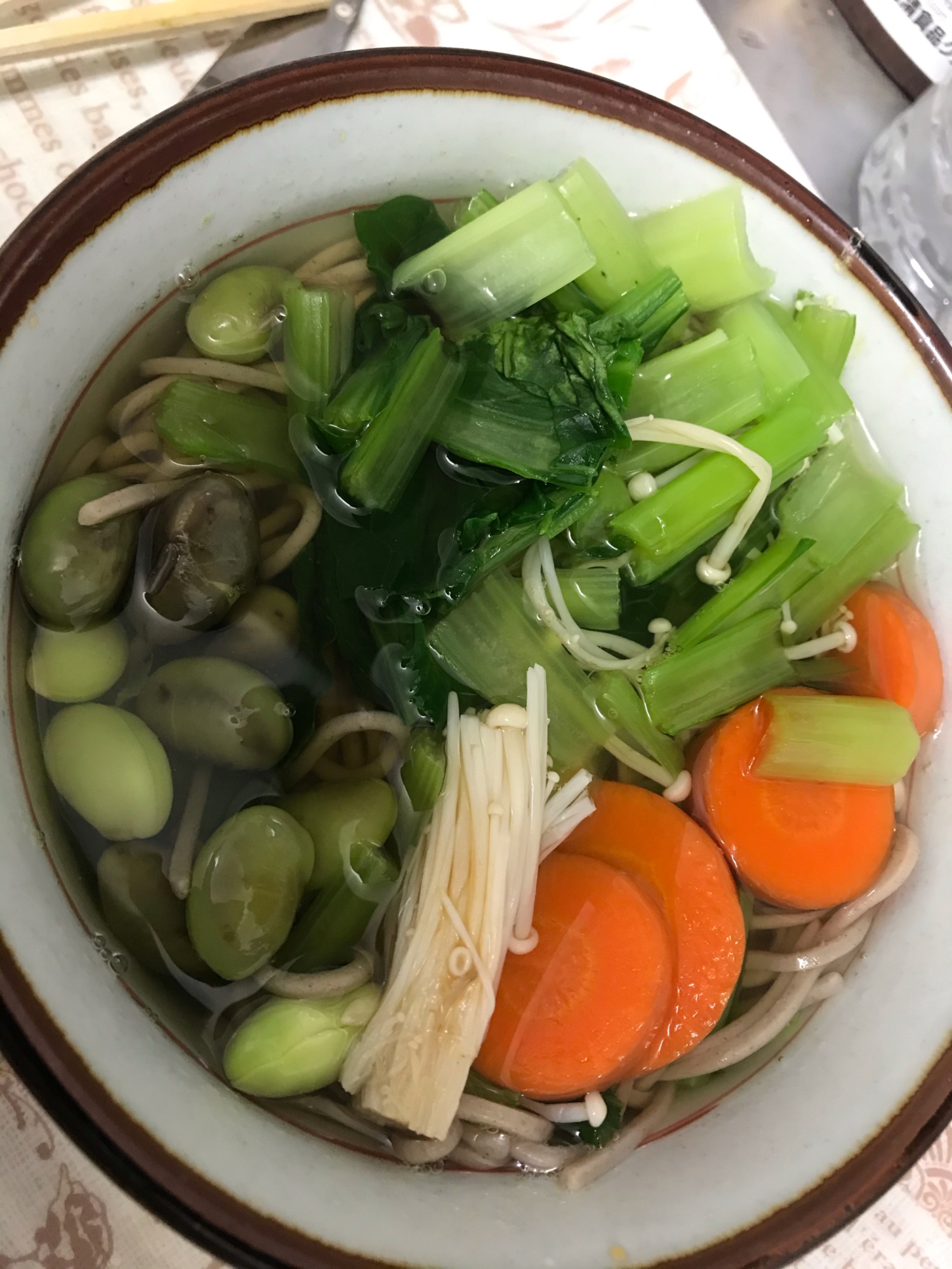 驚天動地の簡単さ！　枝豆蕎麦