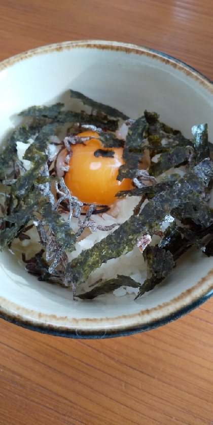 TKG★塩昆布で卵かけご飯