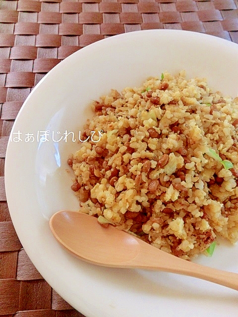 生姜かおる♪じゃこ納豆チャーハン✿