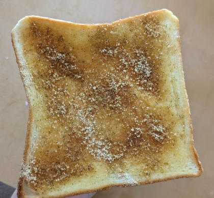 朝食はきな粉トーストが一番ですね❢