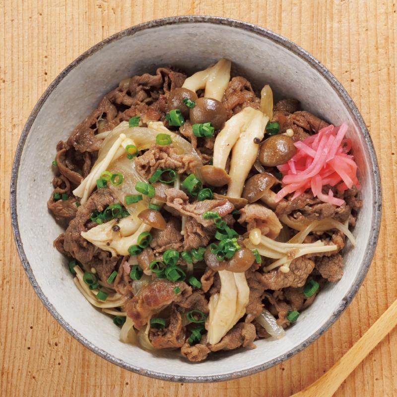 きのこ牛丼