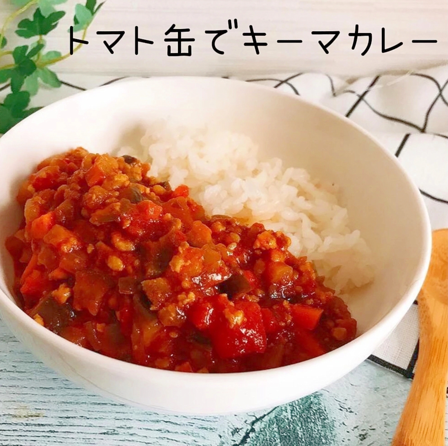 トマト缶で簡単「キーマカレー」