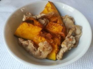 豚肉とかぼちゃの煮物