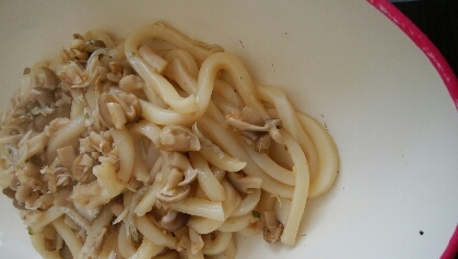 レンジで簡単焼きうどん