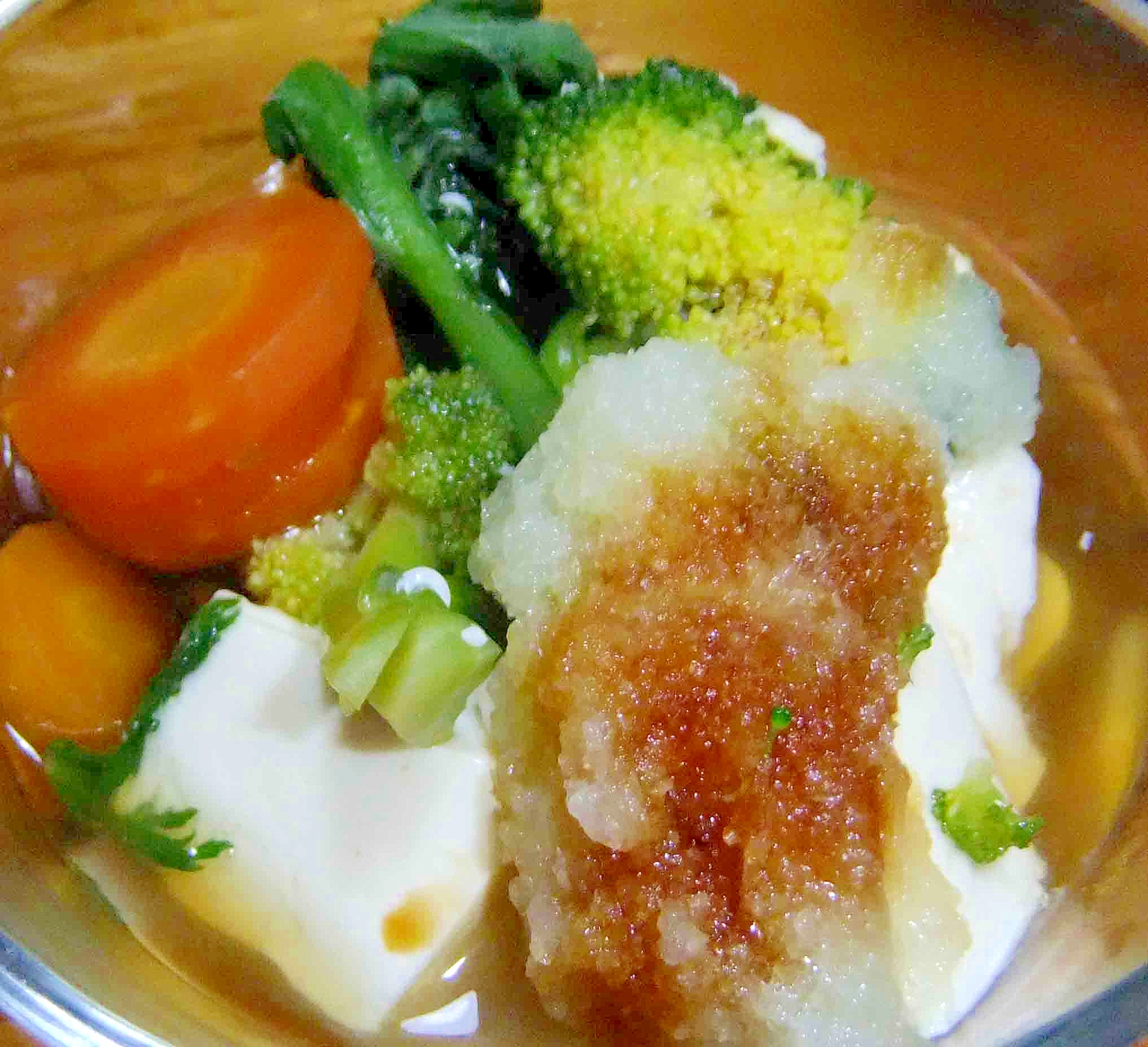 お野菜いっぱいのお豆腐スープ煮