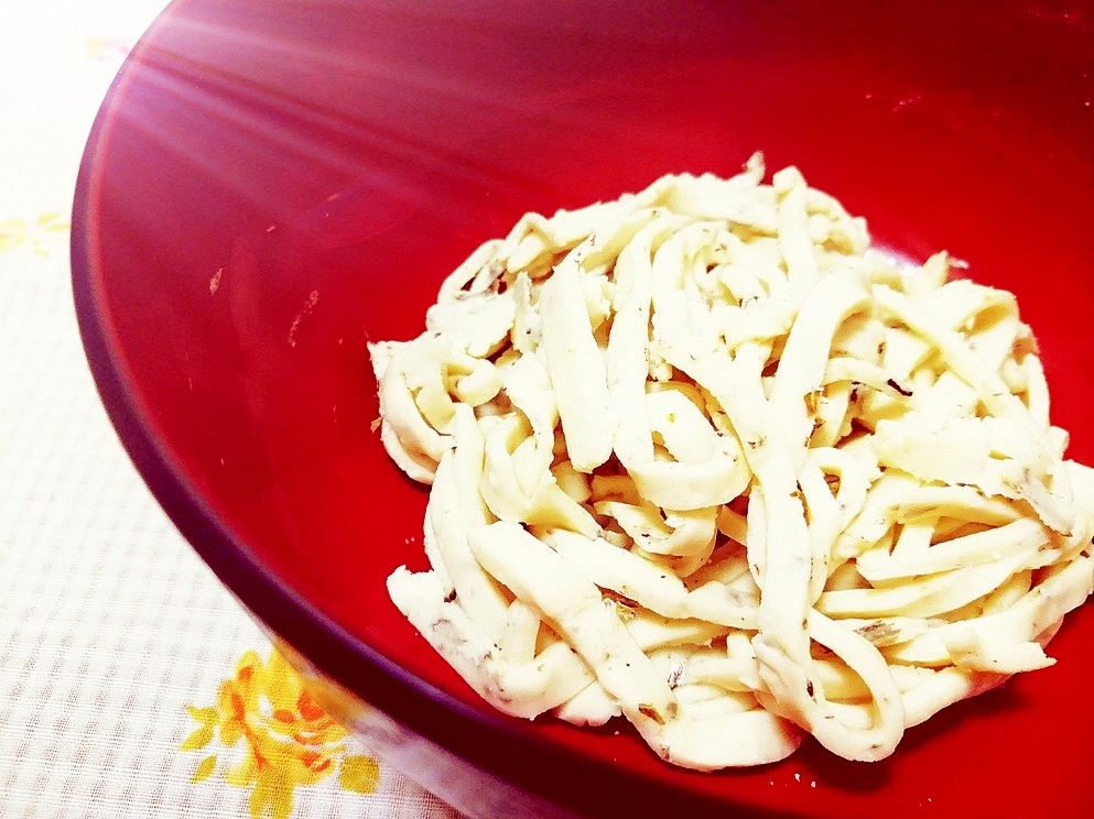 いりこ風味♪手作り米粉麺