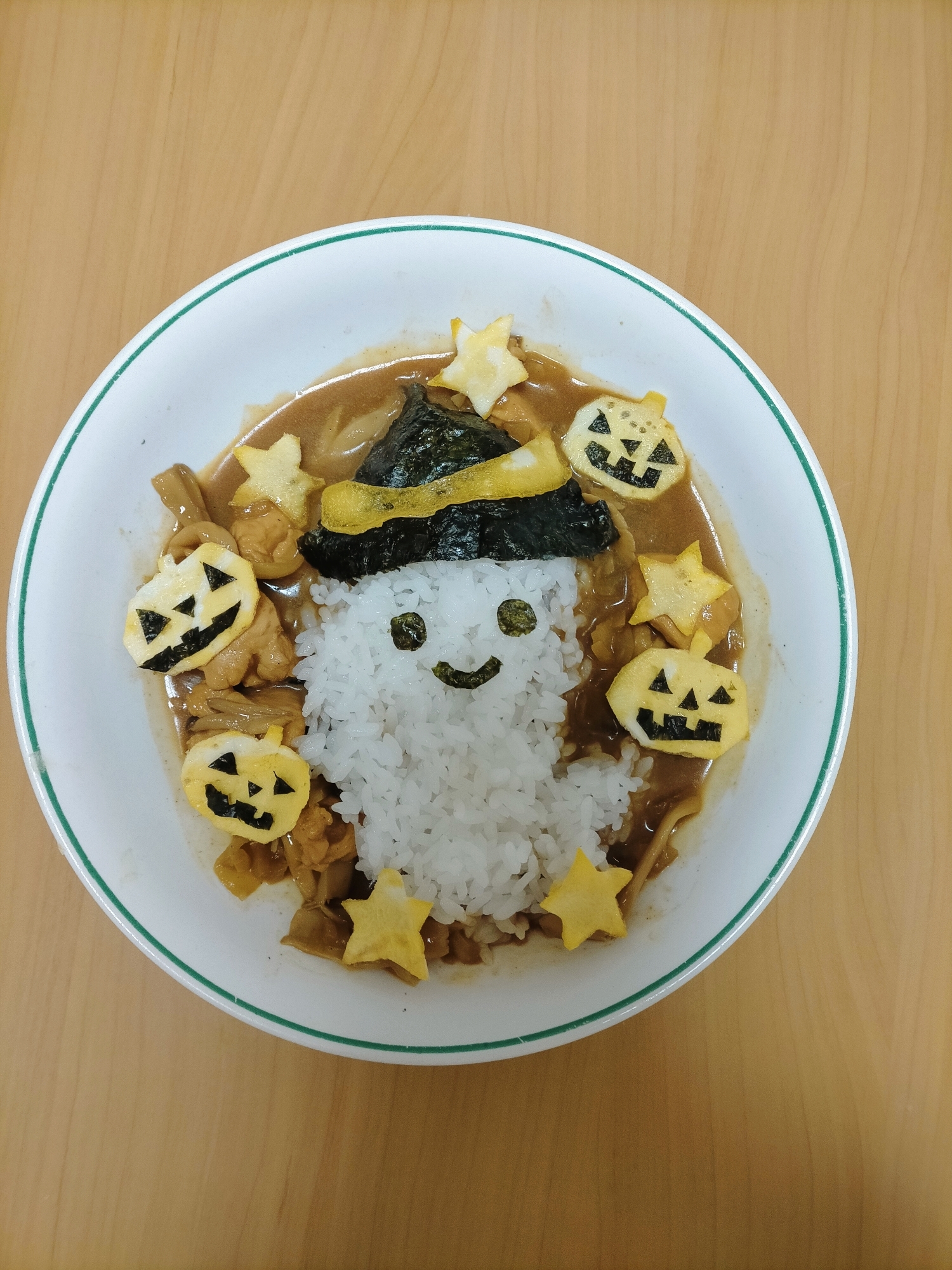 ハロウィンに♡きのこチキンカレー