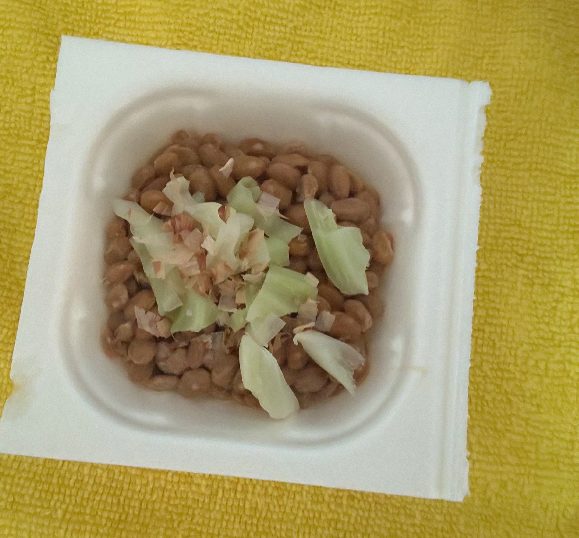 キャベツおかか入り納豆