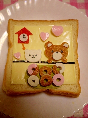デコパン☆くまさんのおやつタイム～♪