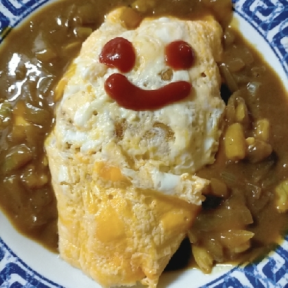 ハロウィン★おばけオムカレー