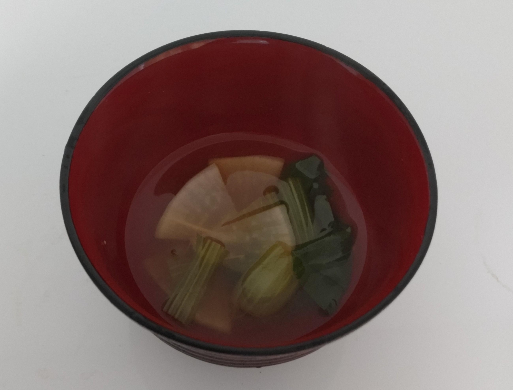 大根と小松菜味噌汁