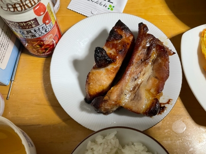 本当に漬け込んで焼くだけでした。お肉も柔らかったです。