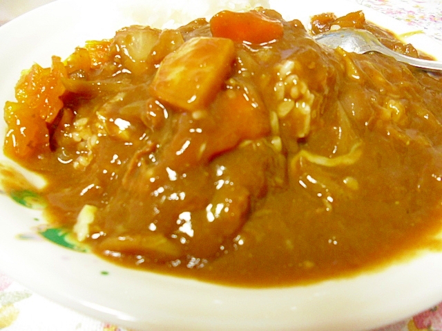 牛しゃぶとキャベツのカレー