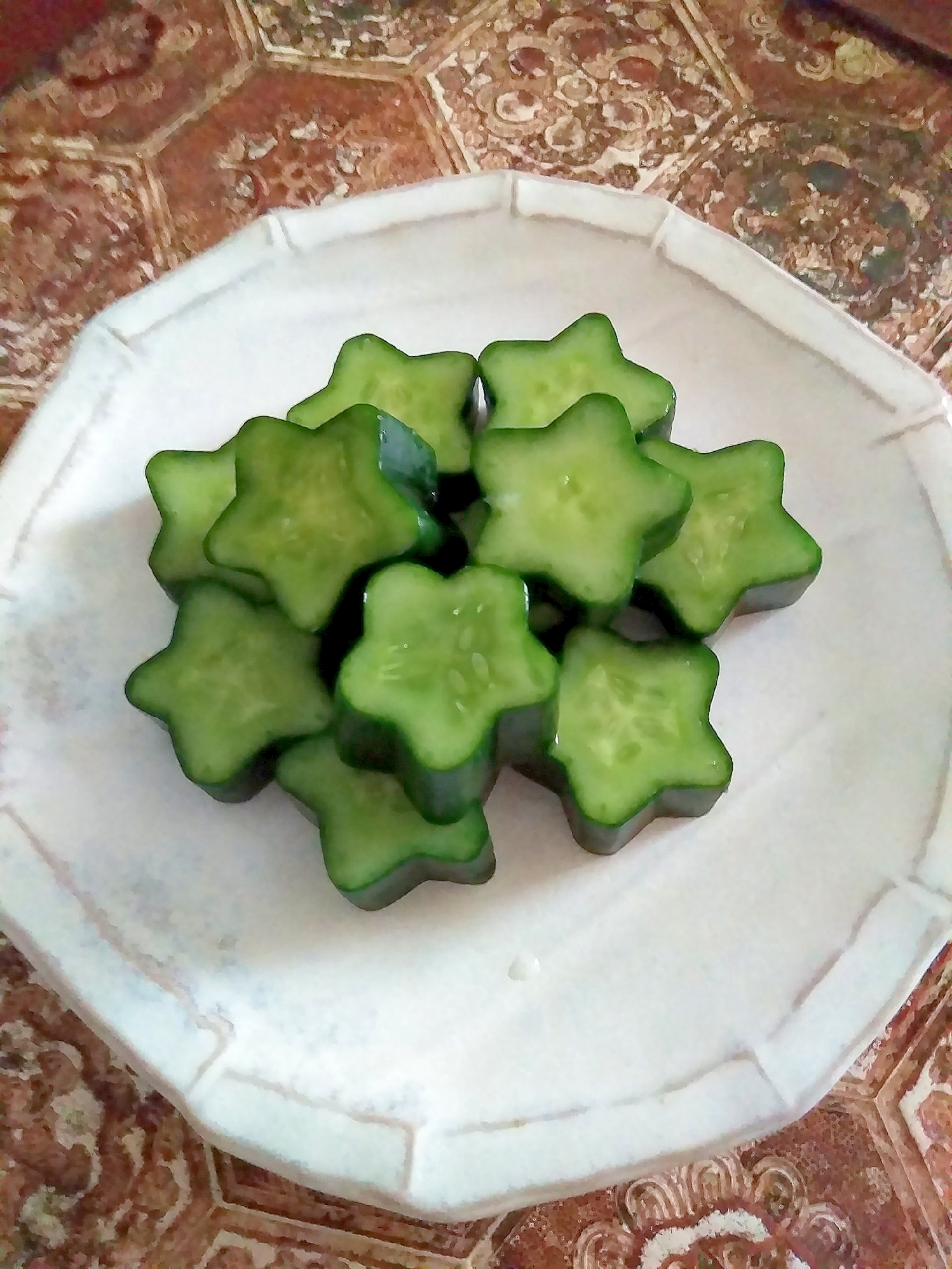 減塩かわいい 星型きゅうりのレモン酢漬け レシピ 作り方 By 田舎のばあさん 楽天レシピ