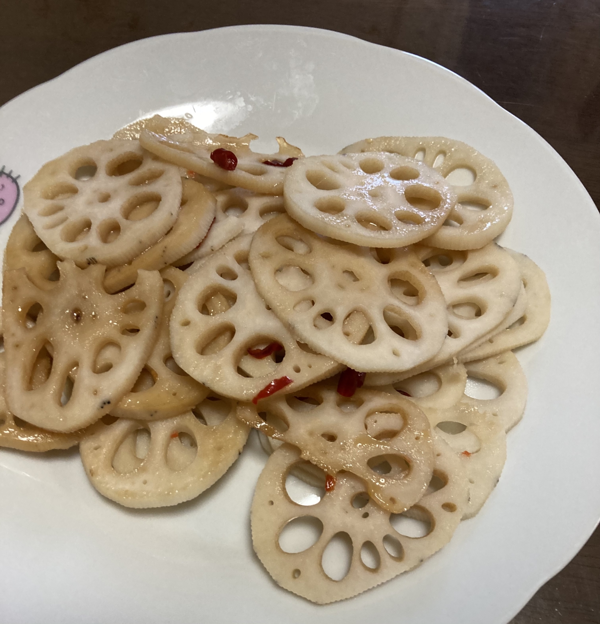 ピリ辛レンコンのごま油炒め