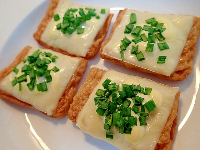 おつまみに　❤大蒜香る　平天の葱チーズ焼き❤