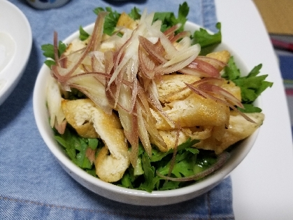 初夏のオトナ味☆春菊サラダ