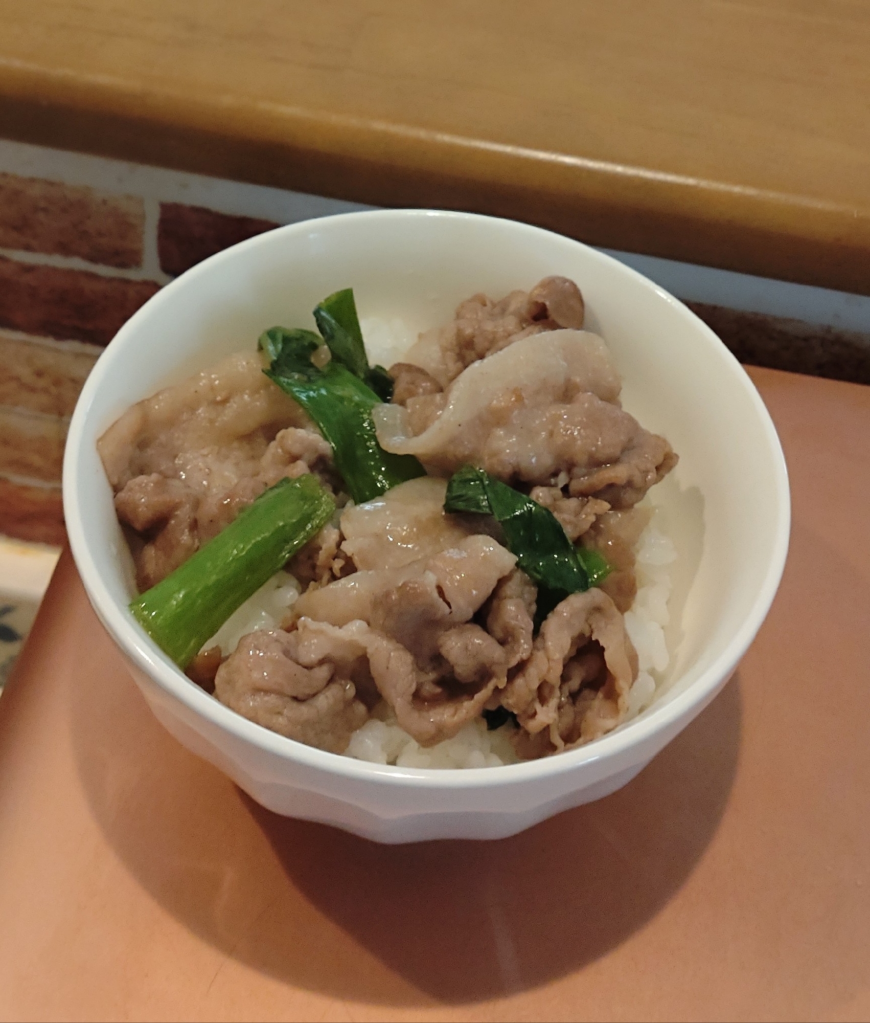 九条ねぎ入り白だし豚どんぶり