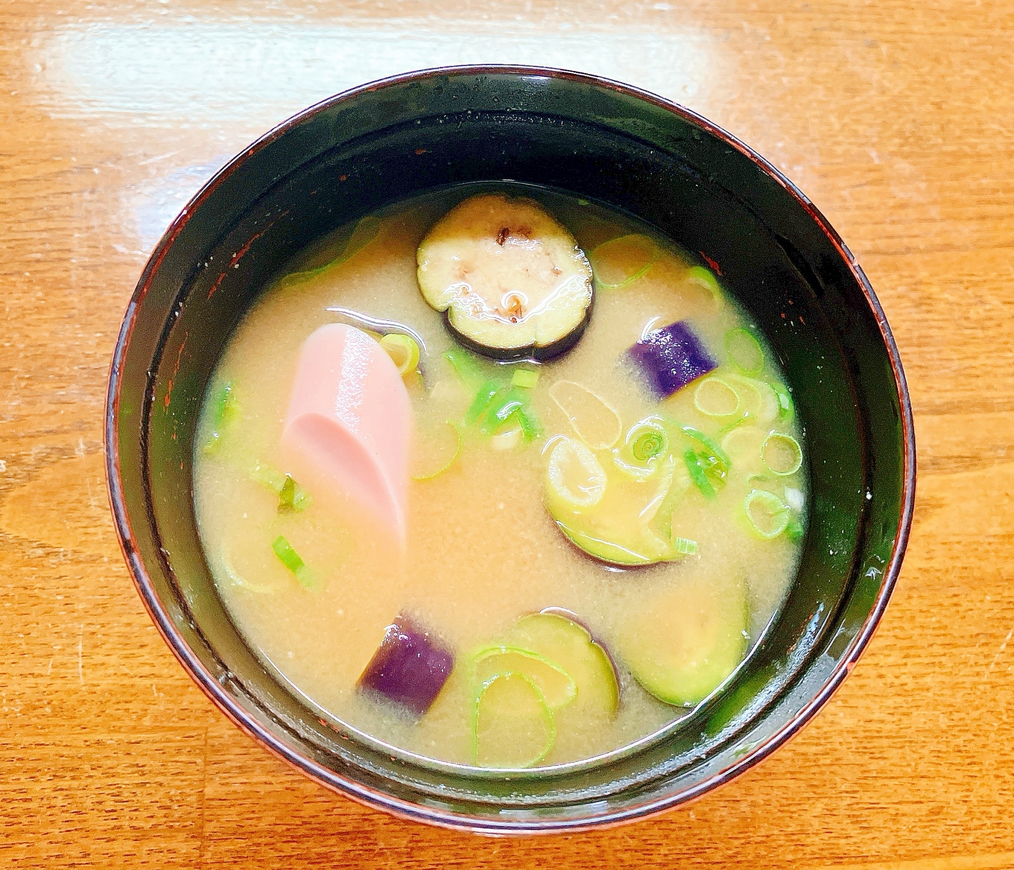 茄子と魚ニソの味噌汁