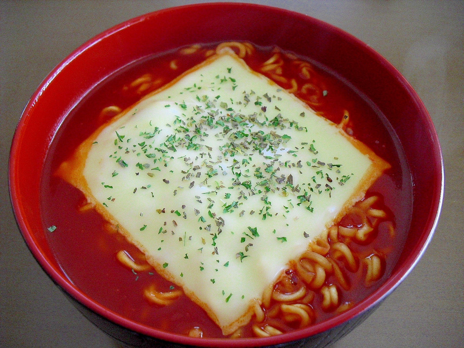 イタリア～ンな♪我が家の“トマトラーメン”