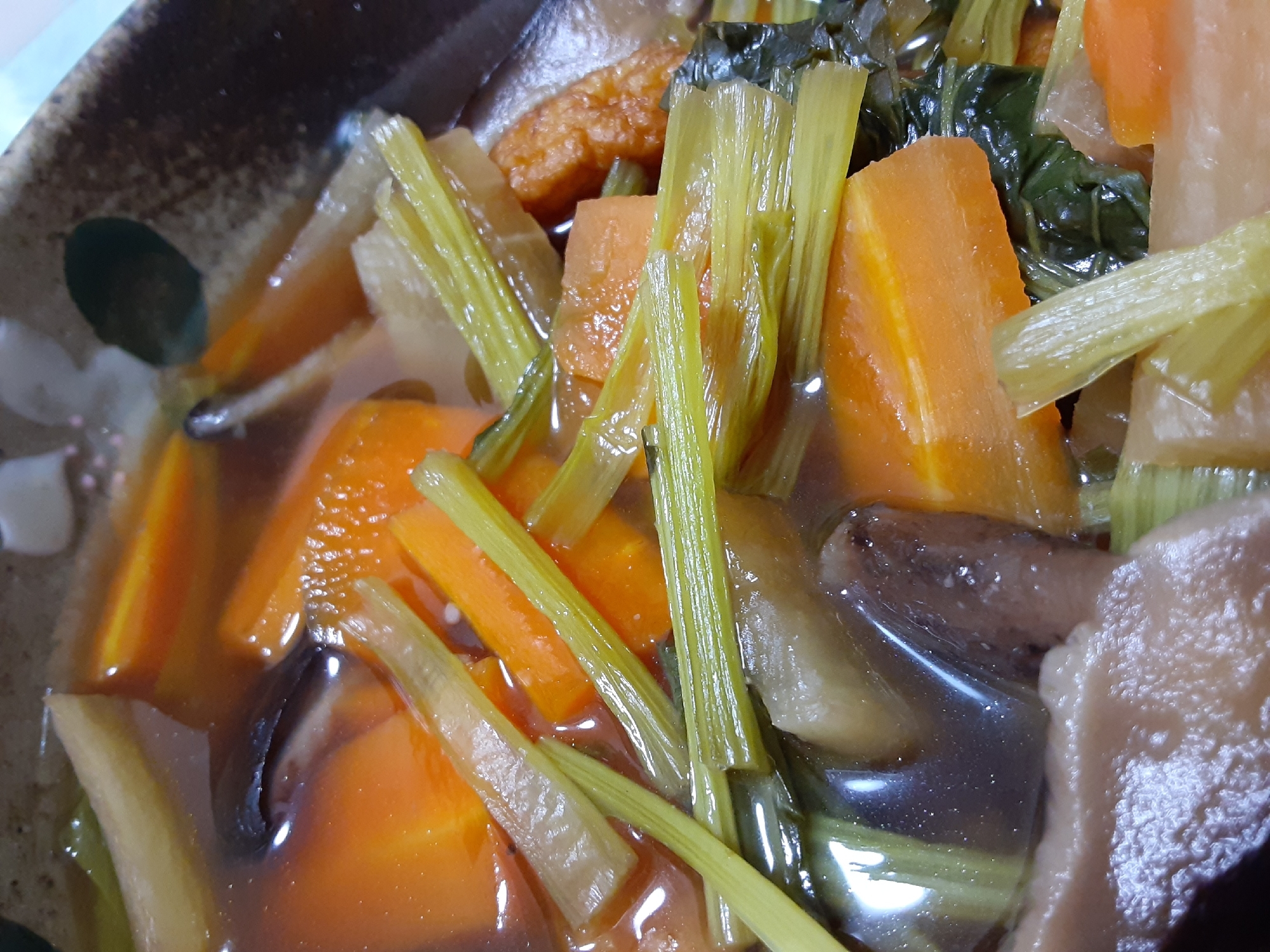 簡単で美味しい☆小松菜と野菜の煮物