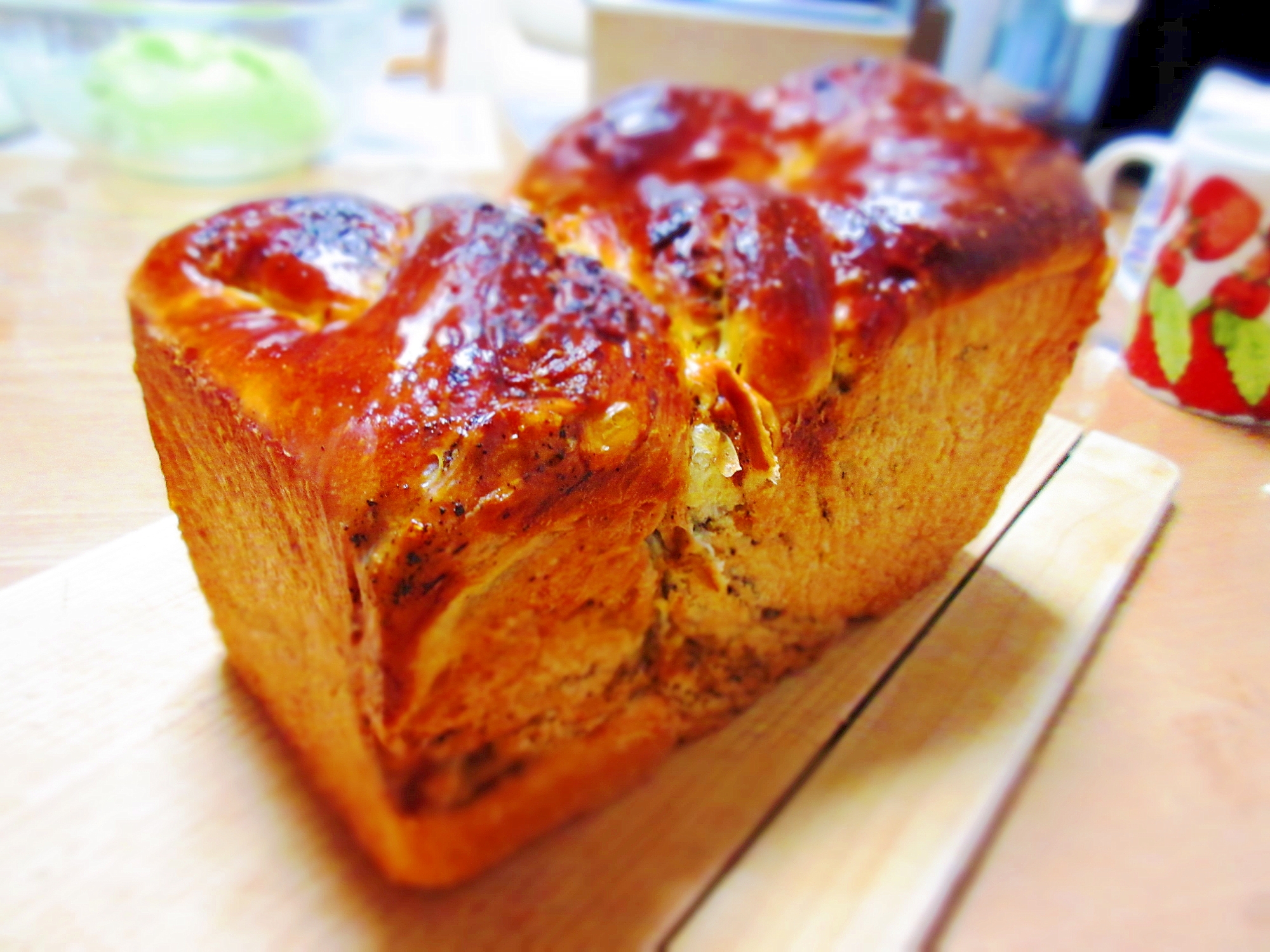 紅茶とオレンジのパン