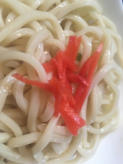 紅しょうがのさっぱり塩うどん