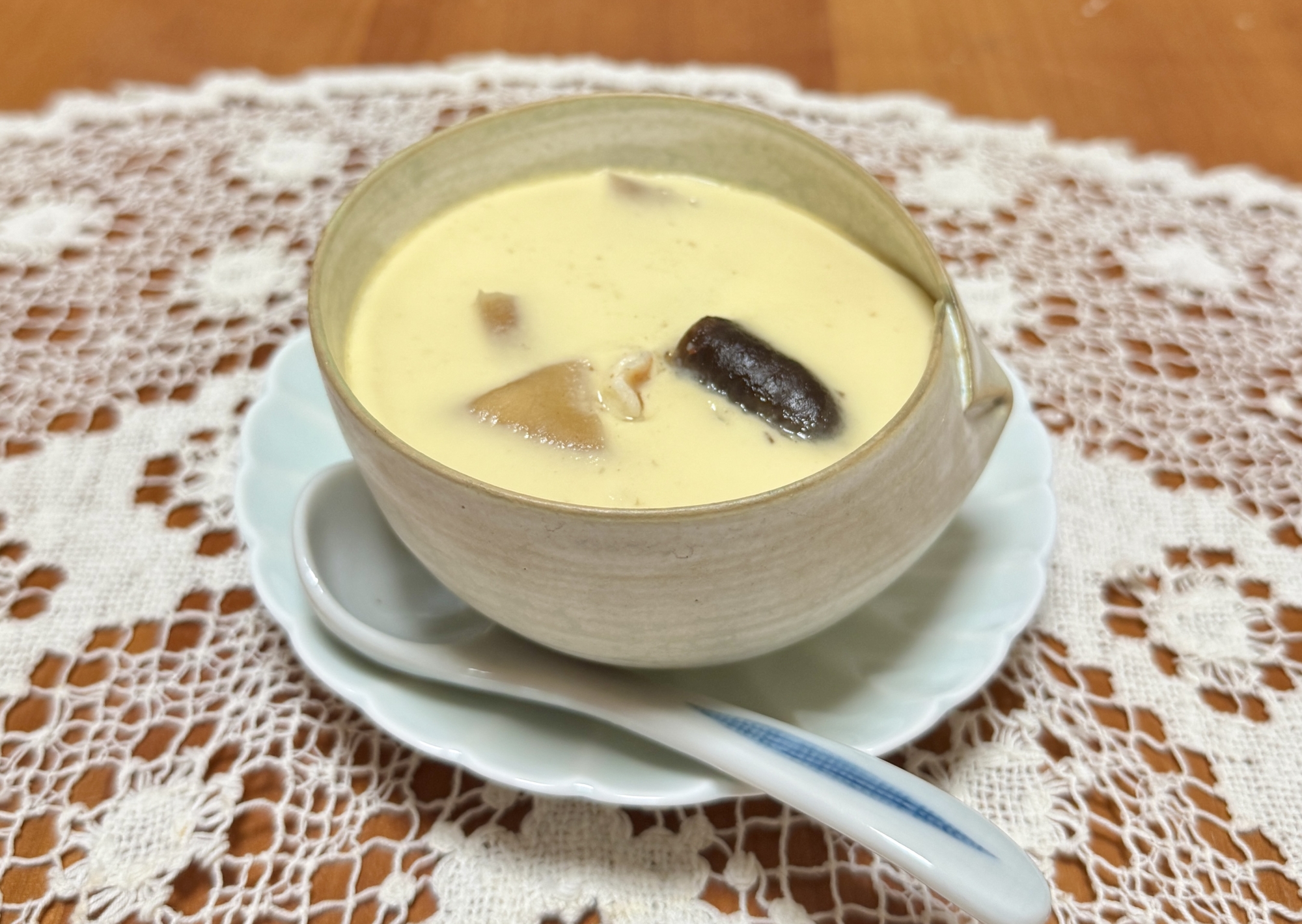 巻き寿司の具材の残りで☆冷やし茶碗蒸し