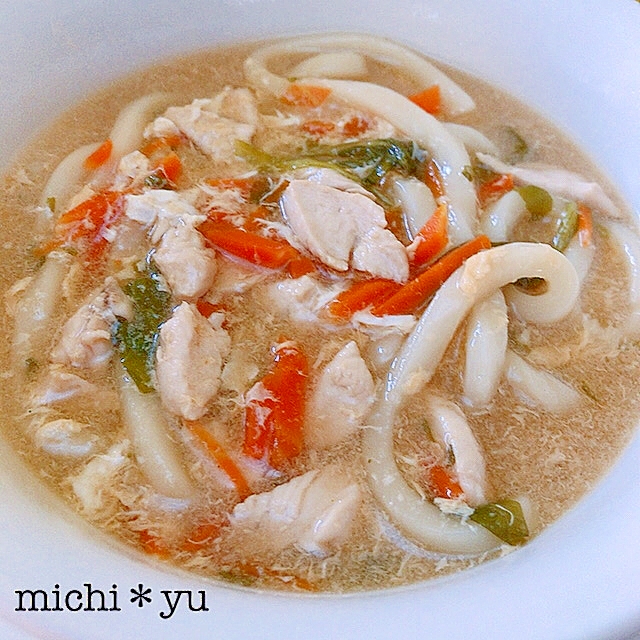 消化に良い ささみと卵のふわふわうどん