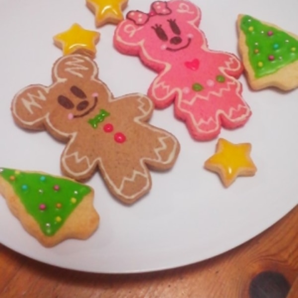ミッキー ミニー クリスマスクッキー レシピ 作り方 By Tekonani 楽天レシピ ミッキー ミニー クリスマスクッキー レシピ 作り方 By Tekonani 楽天レシピ