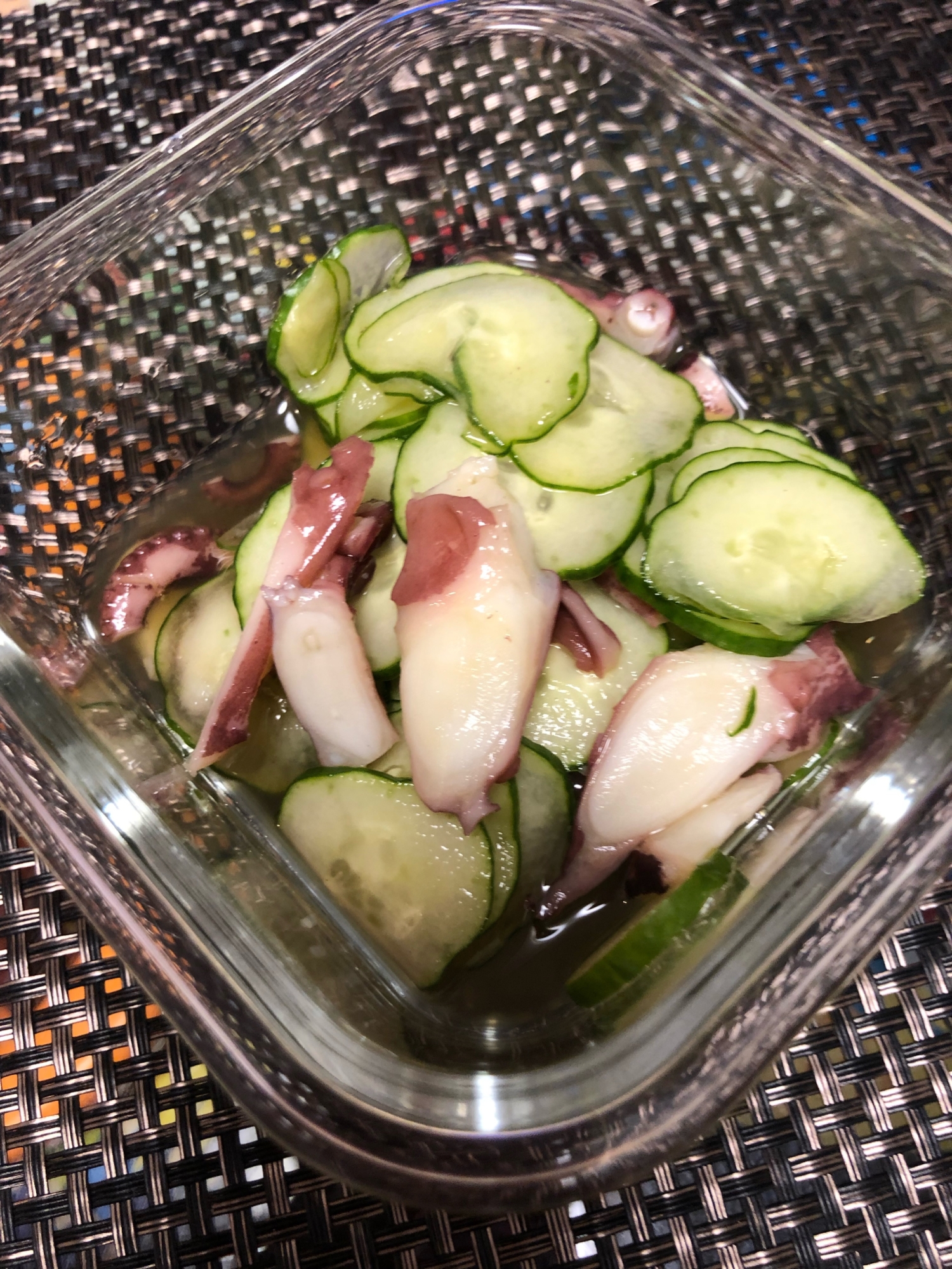 タコとキュウリの酢の物