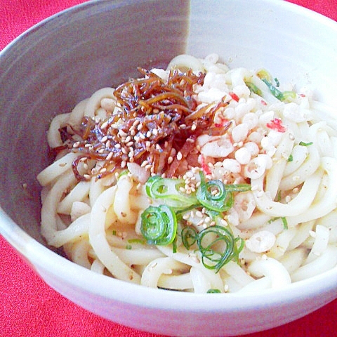 春限定✿いかなごのくぎ煮で醤油うどん