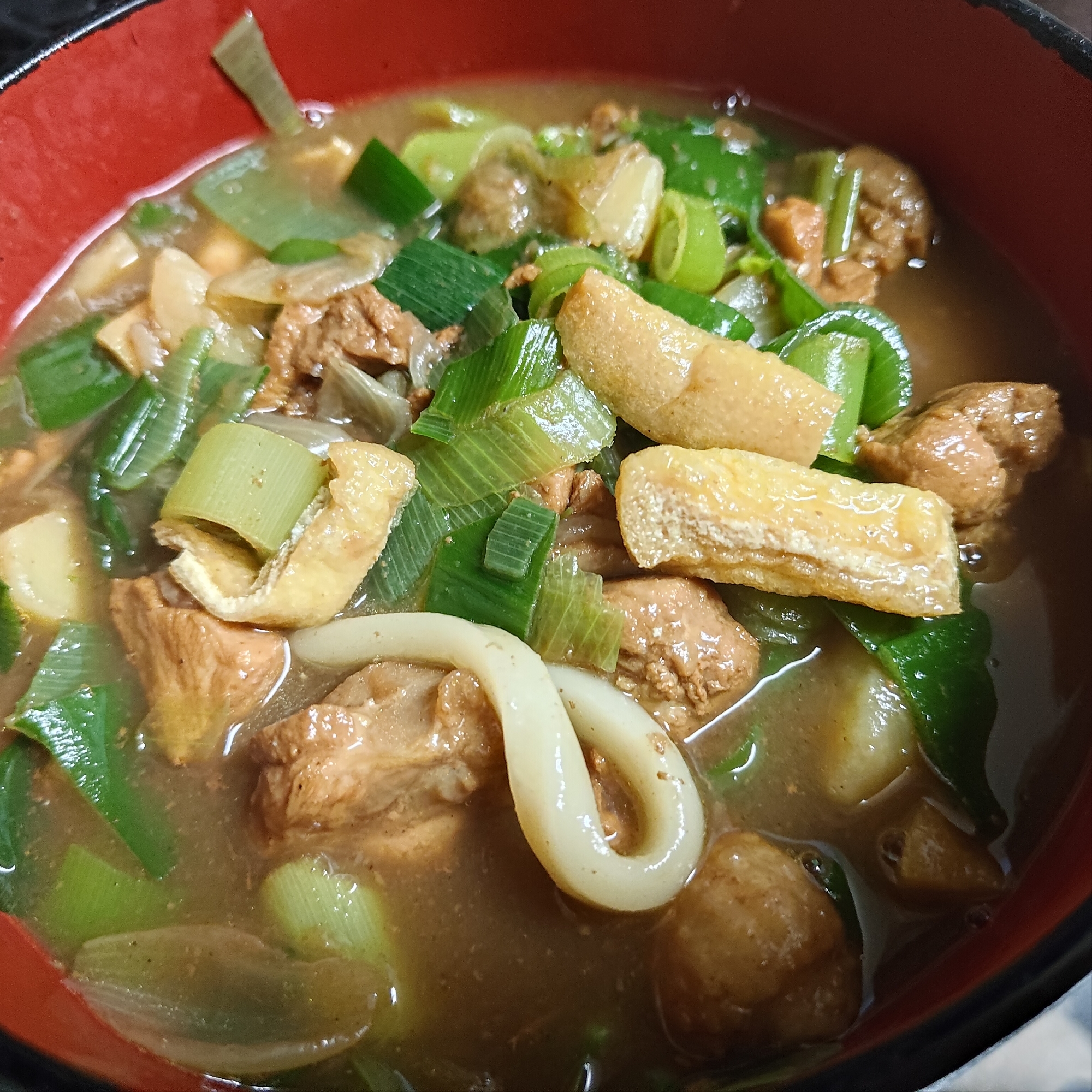 カレーうどんシンプル残りのカレー