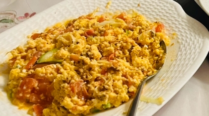 レンジでかんたん♪【トマトたまごサラダ】