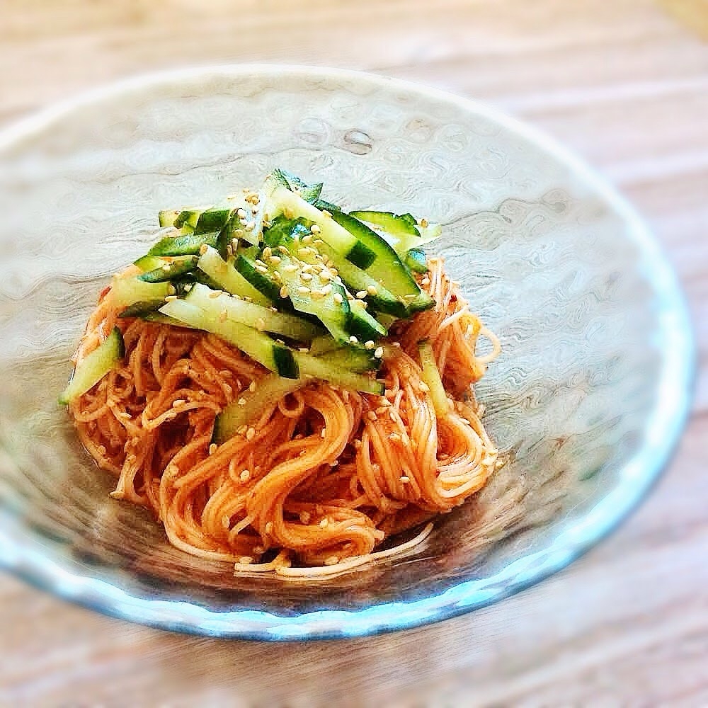 さっぱり ピリ辛 韓国ビビン麺 レシピ 作り方 By Azp 楽天レシピ