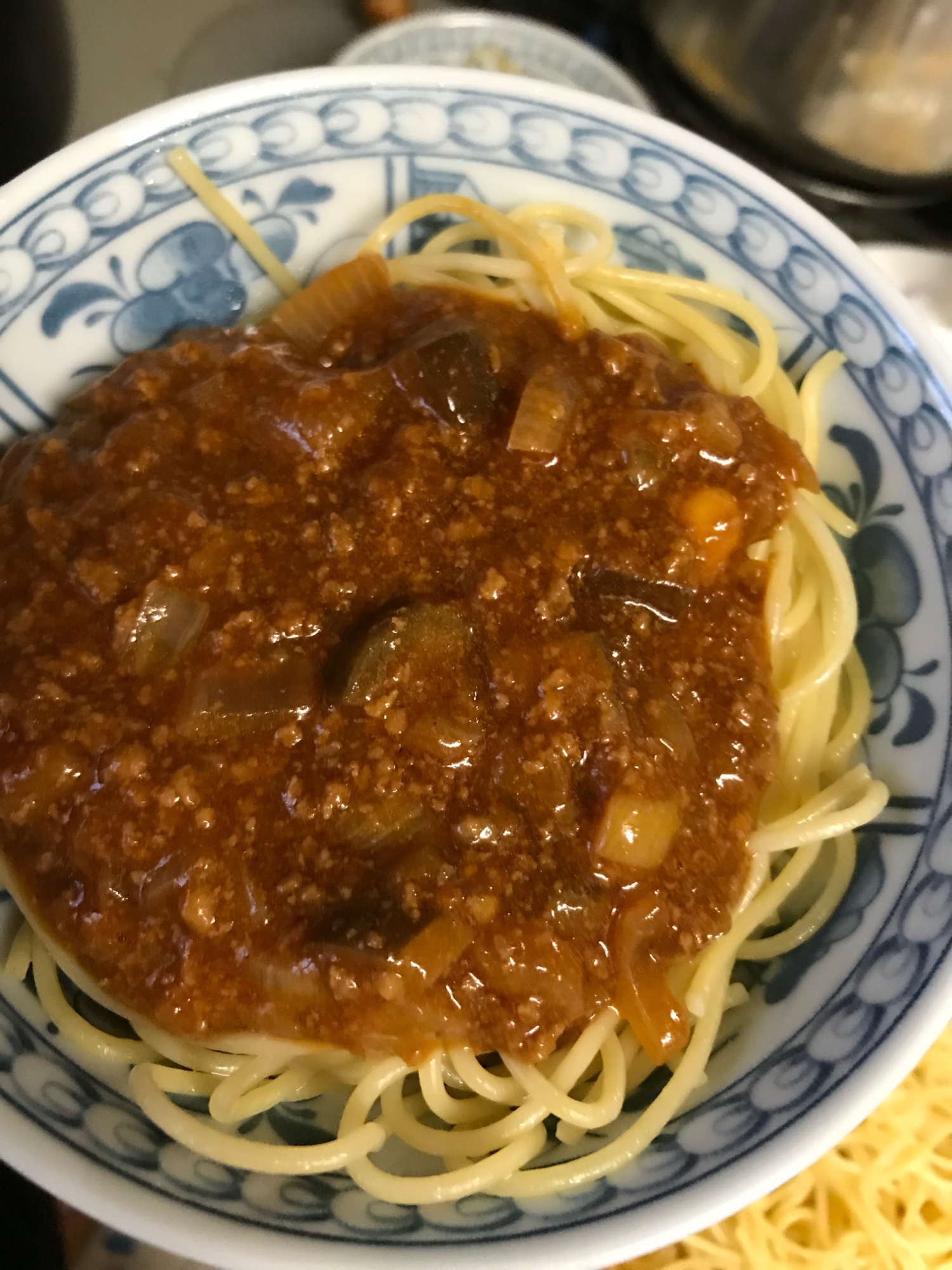 野菜たっぷりミートスパゲティ