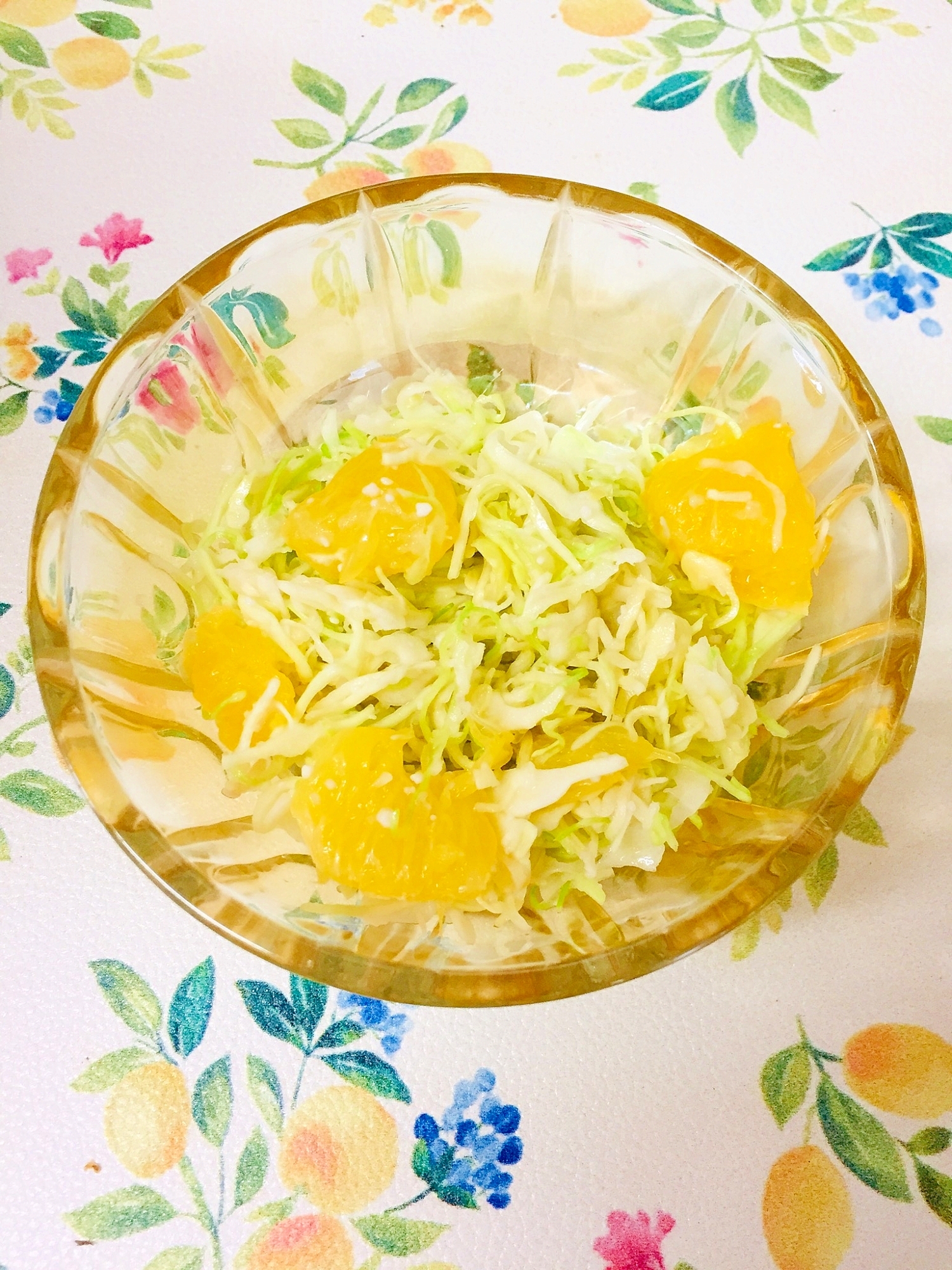キャベツと甘夏のあっさり和え