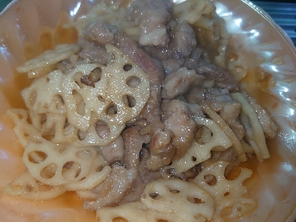 簡単！れんこんと豚肉の照り焼き