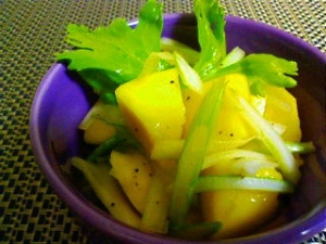 セロリとマンゴーのサラダ レシピ 作り方 By Q P Zzz 楽天レシピ