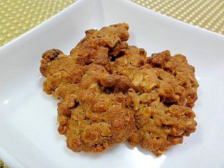 食物繊維たっぷり 全粒粉とグラノーラのクッキー レシピ 作り方 By ぷるぷる777 楽天レシピ