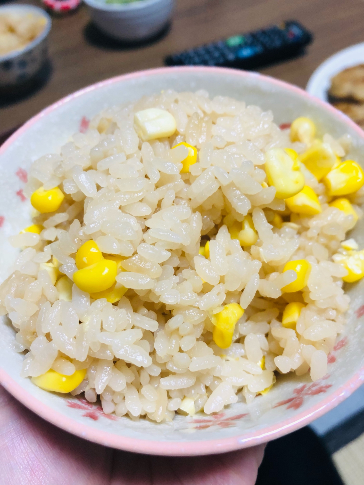 自然な甘み♡とうもろこしご飯