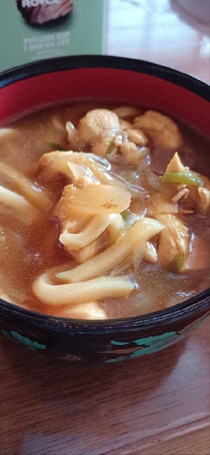 簡単！そば屋風☆カレーうどん