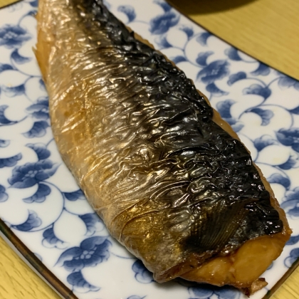 塩サバの胡麻油焼き