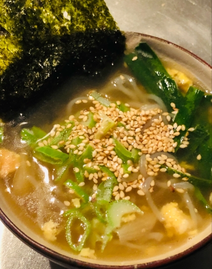 ヘルシーで美味しいラーメンができました。
ごちそうさまでした(*￣▽￣*)ノ