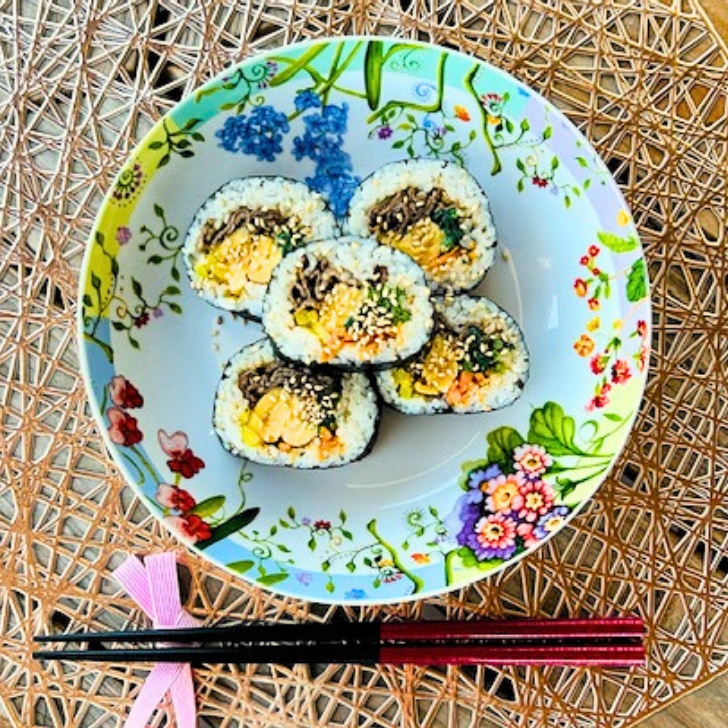 野菜たっぷり!佐賀牛で作る贅沢キンパ♪