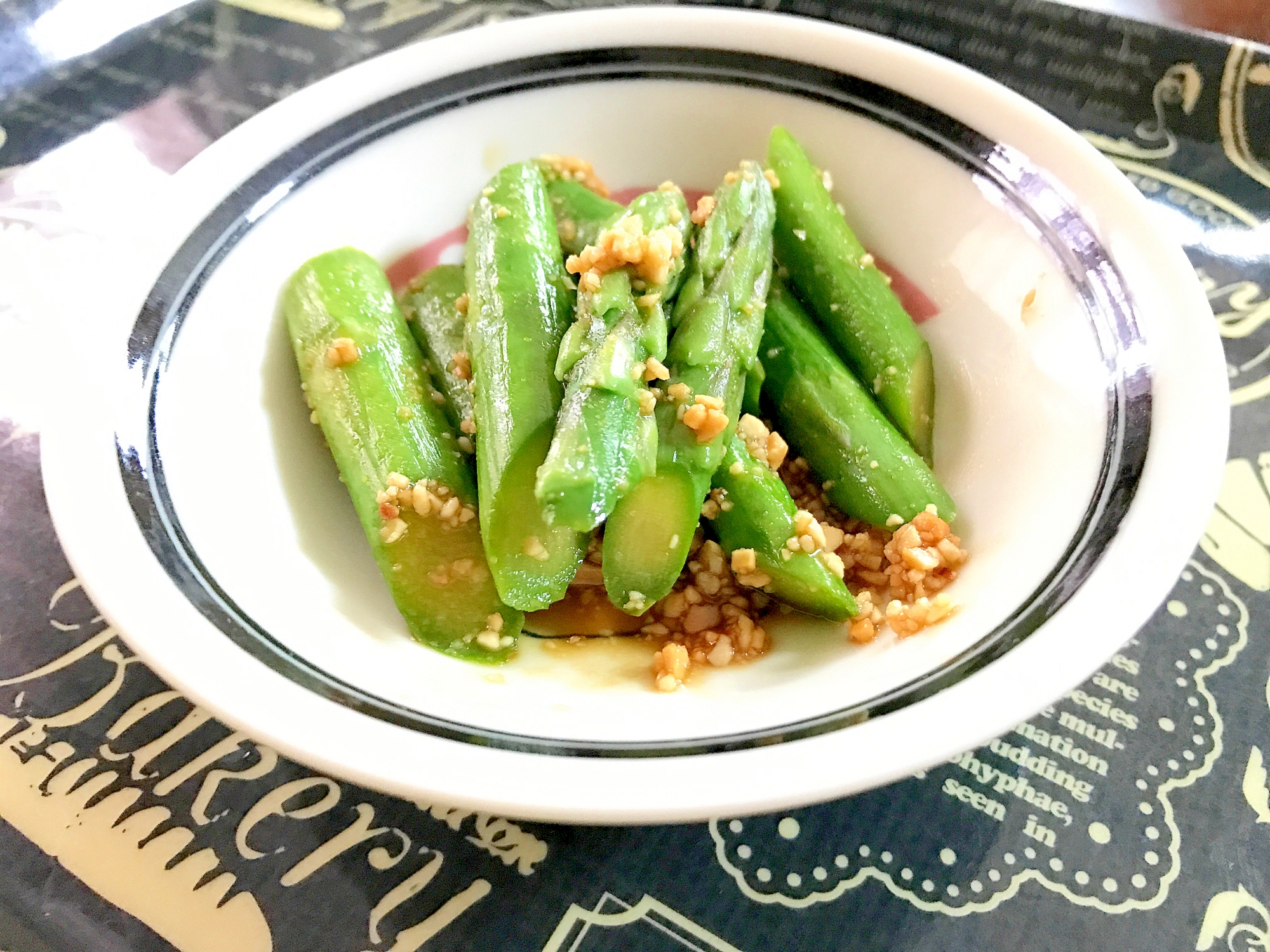 お弁当にも☆アスパラのピーナツ和え